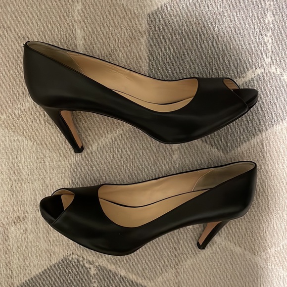 COLE HAAN | 3” Black Peeptoe heels - Picture 2 of 4